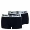 Bekleidung Carlo Colucci Boxershorts – 2er-Pack Retro – Black Günstig Kaufen 14