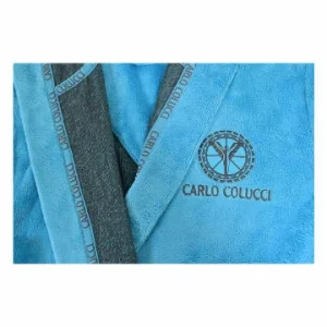 Carlo Colucci Damen-Bademantel “Como” In Türkis Günstig Kaufen 11