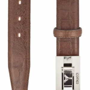 Accessoires Carlo Colucci Gürtel Chiusano In Dunkelbraun Günstig Kaufen 9