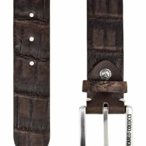 Accessoires Carlo Colucci Gürtel Ciaghi In Dunkelbraun Günstig Kaufen 9
