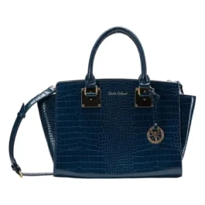 Accessoires Carlo Colucci Henkeltasche Cesati In Blau Günstig Kaufen 10