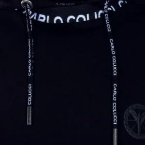 Bekleidung Carlo Colucci Hoody – Basic Line – Black Günstig Kaufen 13