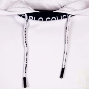 Bekleidung Carlo Colucci Hoody – Basic Line – White Günstig Kaufen 15