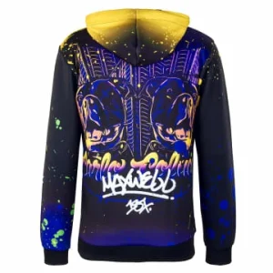 Bekleidung Carlo Colucci Hoody – Sweat Maxwell – Black / Yellow Günstig Kaufen 9