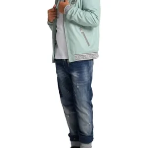 Bekleidung Carlo Colucci Jacke Colton-M In Türkis Günstig Kaufen 10