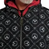 Outdoor & Sport Carlo Colucci Jacke Correnti In Schwarz / Weiß Günstig Kaufen 16