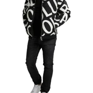 Outdoor & Sport Carlo Colucci Jacke Corte In Schwarz / Weiß Günstig Kaufen 10