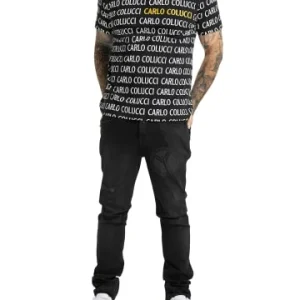 Bekleidung Carlo Colucci Jeans Cecchelin In Schwarz Günstig Kaufen 12