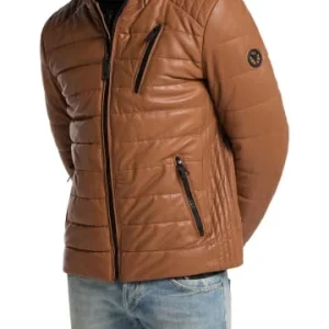 Bekleidung Carlo Colucci Lange Lederjacke Lukas In Cognac Günstig Kaufen 13