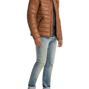 Bekleidung Carlo Colucci Lange Lederjacke Lukas In Cognac Günstig Kaufen 15