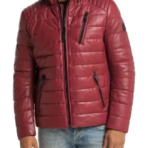 Bekleidung Carlo Colucci Lange Lederjacke Lukas In Rot Günstig Kaufen 15