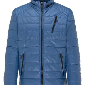 Bekleidung Carlo Colucci Lange Lederjacke Lukas In Royalblau Günstig Kaufen 13