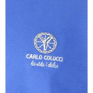 Bekleidung Carlo Colucci Poloshirt Capodanno In Azur Günstig Kaufen 7