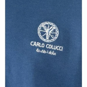 Bekleidung Carlo Colucci Poloshirt Capodanno In Royalblau Günstig Kaufen 7