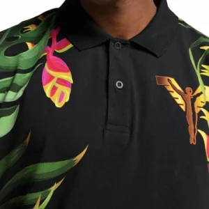 Bekleidung Carlo Colucci Poloshirt Cristiano In Schwarz / Grün Günstig Kaufen 8