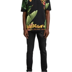 Bekleidung Carlo Colucci Poloshirt Cristiano In Schwarz / Grün Günstig Kaufen 10