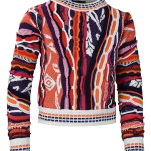 Bekleidung Carlo Colucci Pullover Casassa In Rot / Weiß Günstig Kaufen 6