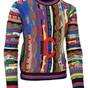 Bekleidung Carlo Colucci Pullover Casatta In Anthrazit / Rot Günstig Kaufen 6