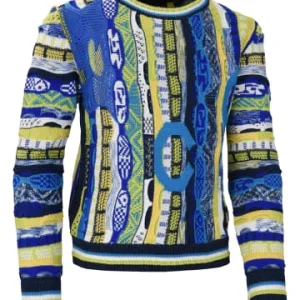 Bekleidung Carlo Colucci Pullover Casatta In Navy / Petrol Günstig Kaufen 6