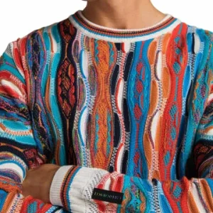 Bekleidung Carlo Colucci Pullover Codin In Weiß / Rot Günstig Kaufen 8