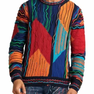 Bekleidung Carlo Colucci Pullover Comper In Navy / Orange Günstig Kaufen 12