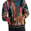 Bekleidung Carlo Colucci Pullover Conedera In Schwarz / Rot Günstig Kaufen 14