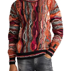 Bekleidung Carlo Colucci Pullover Corghi In Schwarz / Rot Günstig Kaufen 12