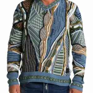 Bekleidung Carlo Colucci Pullover Corna In Petrol Günstig Kaufen 12