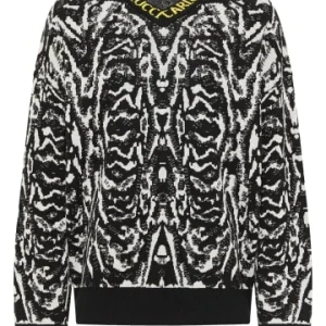 Bekleidung Carlo Colucci Pullover Cubello In Schwarz / Weiß Günstig Kaufen 8