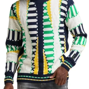 Bekleidung Carlo Colucci Pullover Cucatti In Navy / Weiß Günstig Kaufen 12