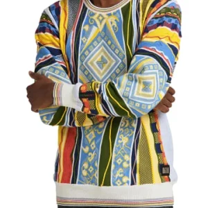 Bekleidung Carlo Colucci Pullover Cuccaro In Weiß / Blau Günstig Kaufen 12