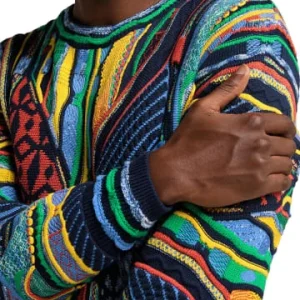 Bekleidung Carlo Colucci Pullover Cucchiaro In Navy / Gelb Günstig Kaufen 10