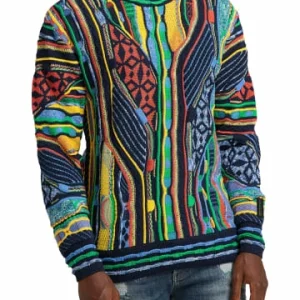 Bekleidung Carlo Colucci Pullover Cucchiaro In Navy / Gelb Günstig Kaufen 12
