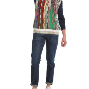 Bekleidung Carlo Colucci Pullover Daccordo In Weiß / Blau Günstig Kaufen 10