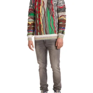 Bekleidung Carlo Colucci Pullover DaDamos In Weiß / Blau Günstig Kaufen 10