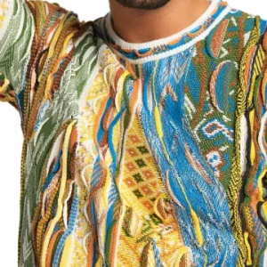 Bekleidung Carlo Colucci Pullover Dale In Weiß / Blau Günstig Kaufen 8