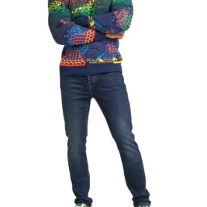 Bekleidung Carlo Colucci Pullover Dalfollo In Navy / Grün Günstig Kaufen 10