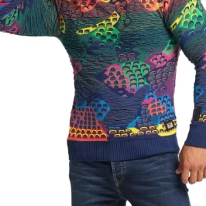 Bekleidung Carlo Colucci Pullover Dalfollo In Navy / Grün Günstig Kaufen 12