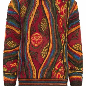 Bekleidung Carlo Colucci Pullover Damian In Anthrazit / Rot Günstig Kaufen 9