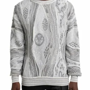 Bekleidung Carlo Colucci Pullover Damian In Weiß / Grau Günstig Kaufen 15