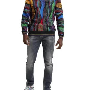 Bekleidung Carlo Colucci Pullover D’Amico In Anthrazit / Mehrfarbig Günstig Kaufen 9