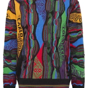 Bekleidung Carlo Colucci Pullover D’Amico In Anthrazit / Mehrfarbig Günstig Kaufen 13