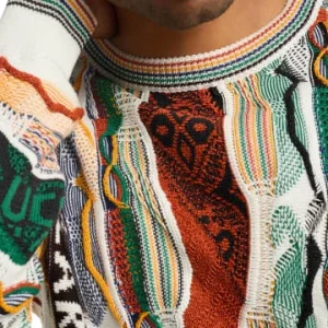 Bekleidung Carlo Colucci Pullover D’Amico In Weiß / Grün Günstig Kaufen 11