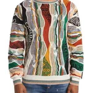 Bekleidung Carlo Colucci Pullover D’Amico In Weiß / Grün Günstig Kaufen 15