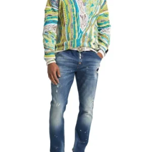Bekleidung Carlo Colucci Pullover De Cristan In Weiß / Grün Günstig Kaufen 16