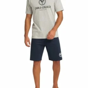 Bekleidung Carlo Colucci Pyjama Cognolato In Grau Meliert Günstig Kaufen 10