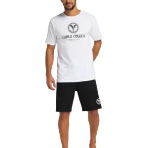 Bekleidung Carlo Colucci Pyjama Cognolato In Weiß / Schwarz Günstig Kaufen 10