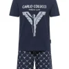 Bekleidung Carlo Colucci Pyjama Dalpan In Navy Günstig Kaufen 17