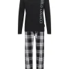 Bekleidung Carlo Colucci Pyjama D’Alpaos In Schwarz / Grau Günstig Kaufen 17