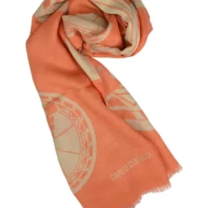 Accessoires Carlo Colucci Schal Campedelli In Orange Günstig Kaufen 9